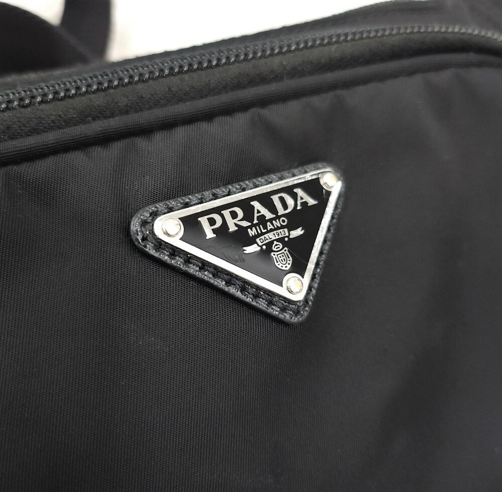 [럭스유] 프라다 리나일론 사피아노 가죽 숄더백 2VH128