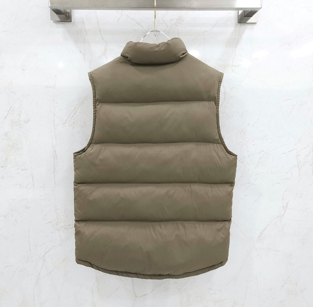 [럭스유] (새상품) 34 / 셀린느 퀄티드 베스트 나일론 패딩 조끼 카키 2W987906V