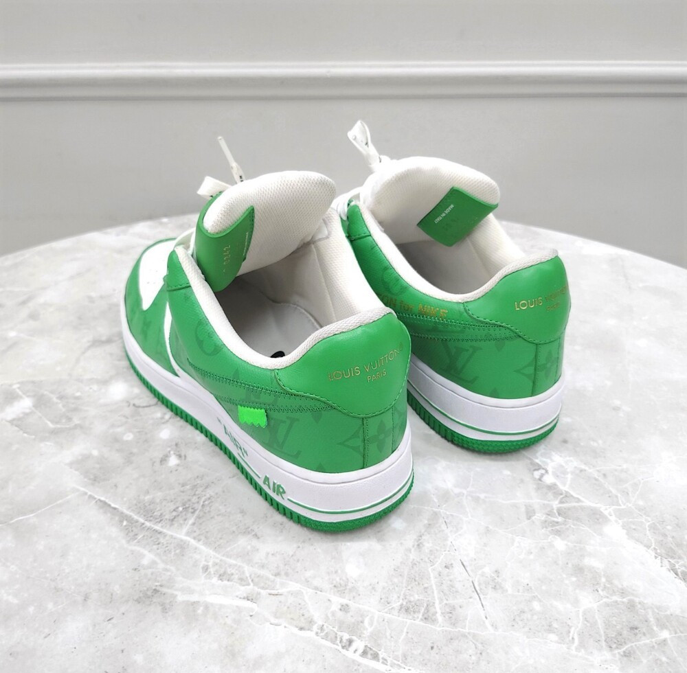 [럭스유] 루이비통 X 나이키 에어포스1 버질아블로 그린 US7.5