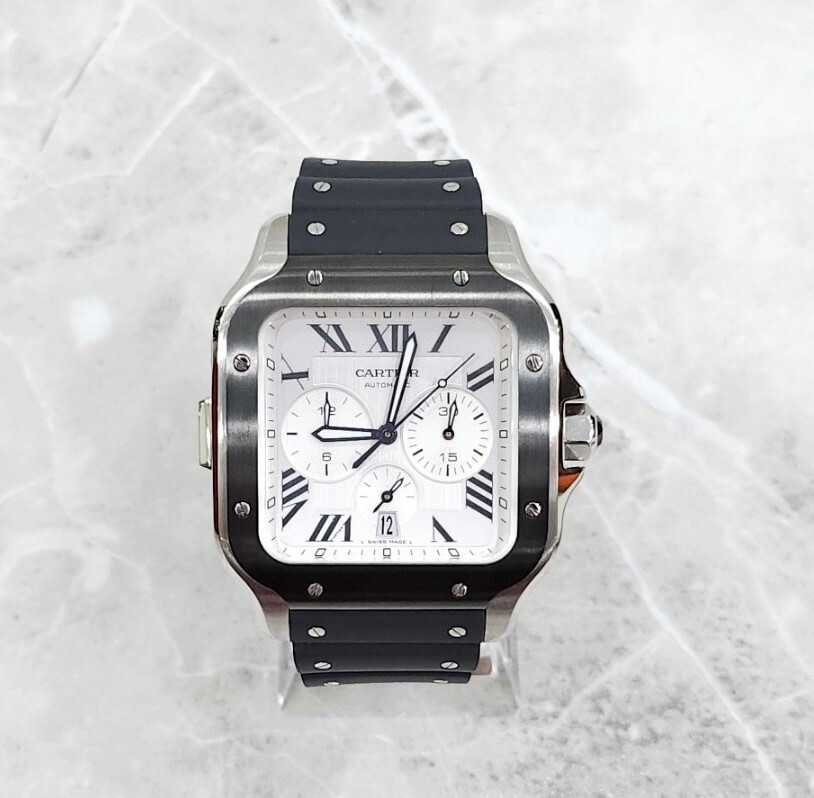 [럭스유] (새상품) 까르띠에 산토스 크로노그래프 시계 WSSA0017