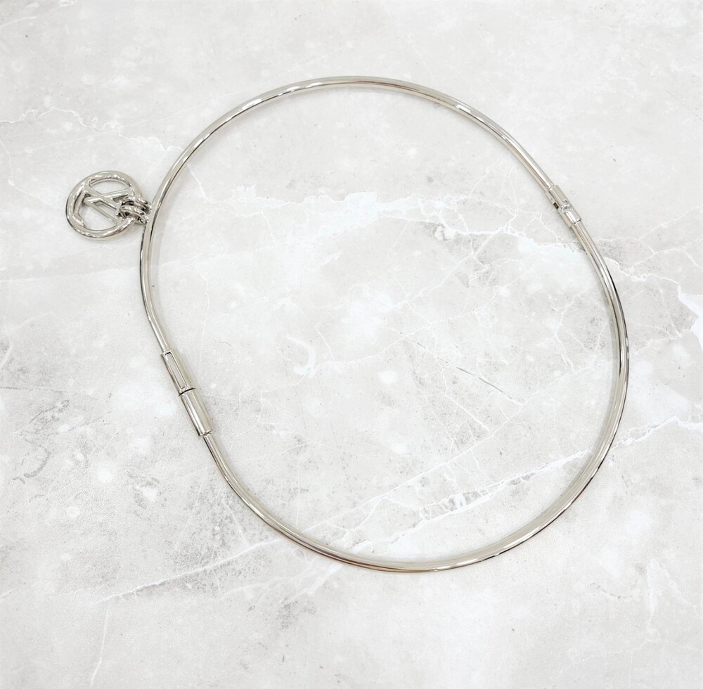 [럭스유] (새상품) M / 루이비통 한정판 실버 서클 참 링 벨트