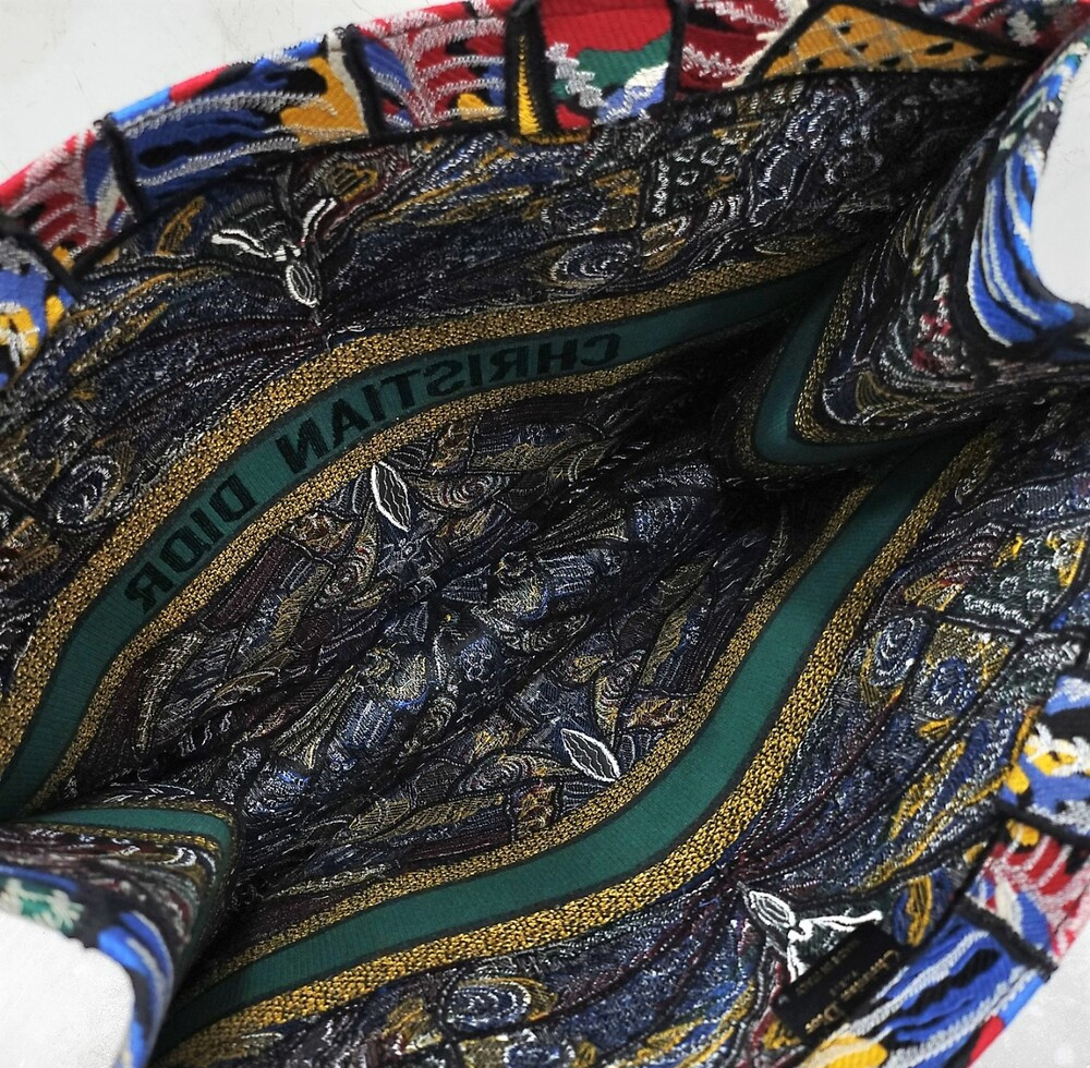 [럭스유] 디올 버터플라이 멀티컬러 캔버스 북토트 백 라지 M1286ZTZF