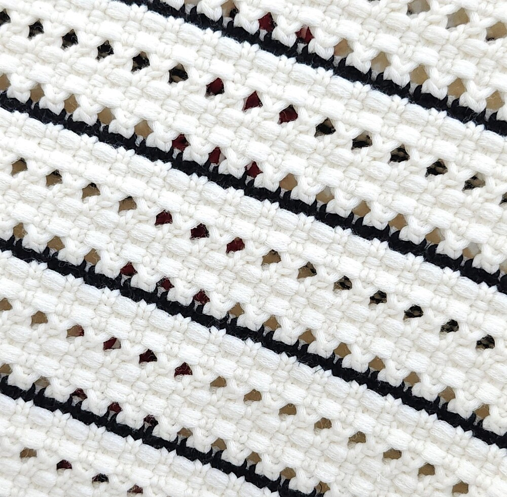 [럭스유] L / 구찌 스트라이프 진주 가디건