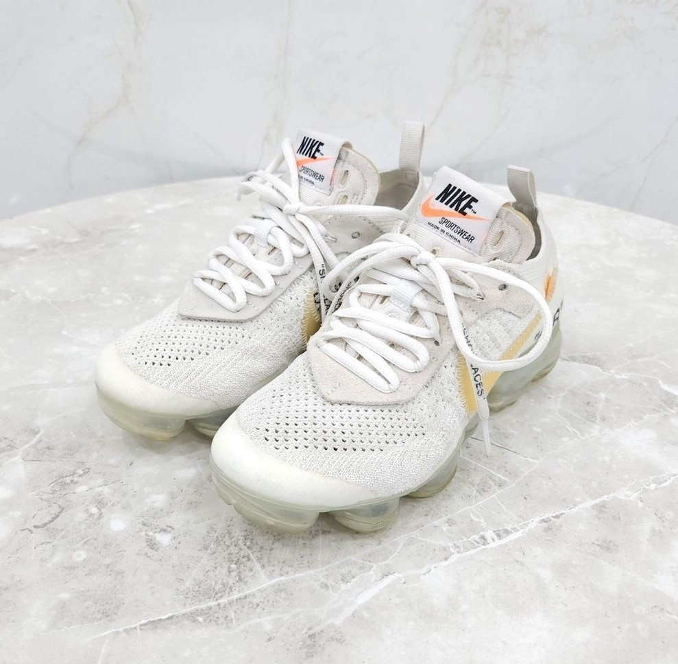 [럭스유] 230 / 나이키 X 오프화이트 더 텐 화이트 베이퍼맥스 스니커즈