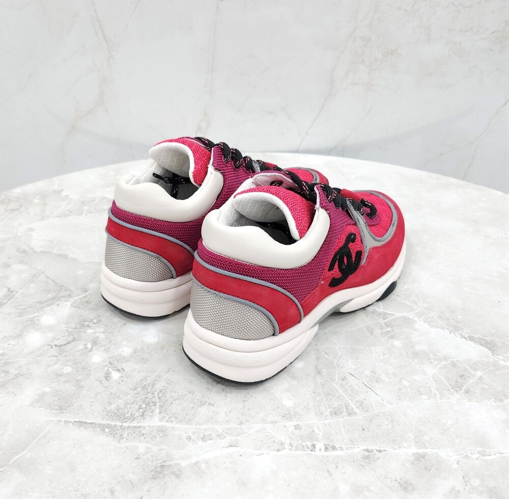 [럭스유] 37 / 샤넬 CC로고 테니스 스니커즈 G38299