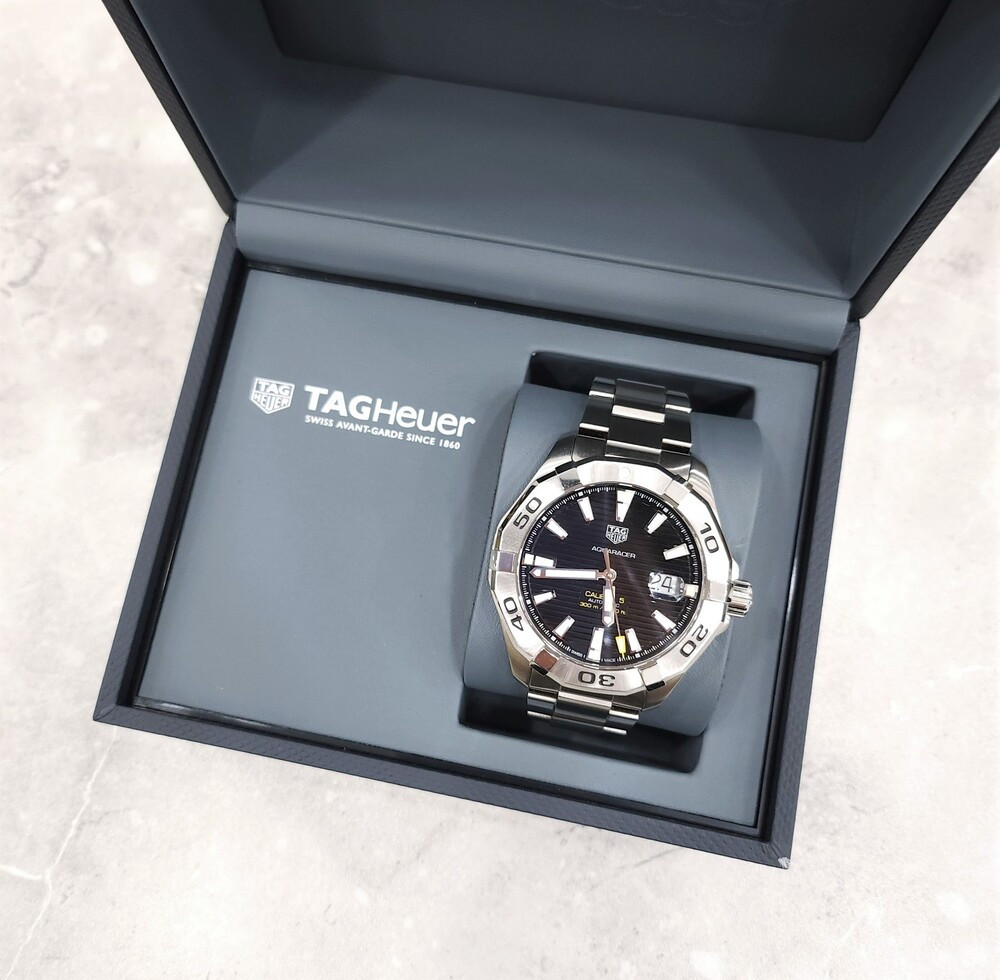 [럭스유] 태그호이어 아쿠아 레이서 300 검판 메탈 시계