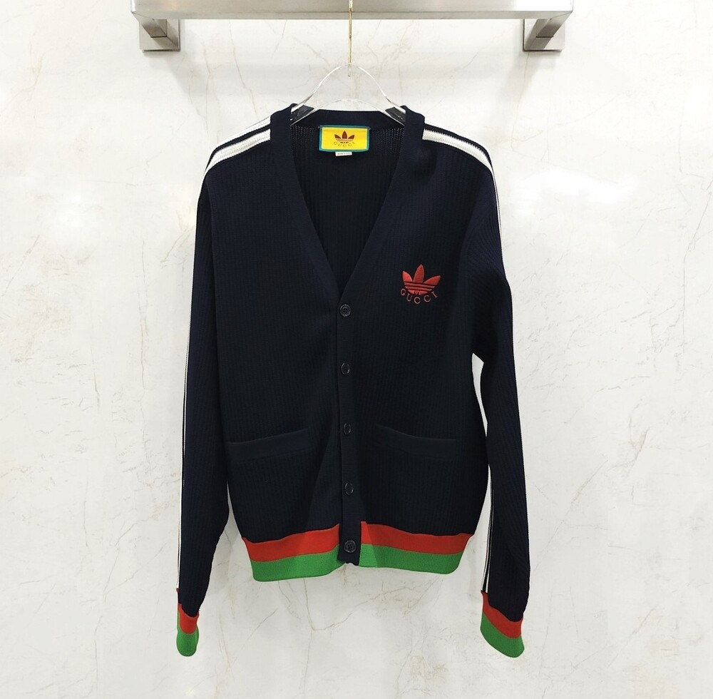[럭스유] M / 구찌 X 아디다스 비스코스 가디건