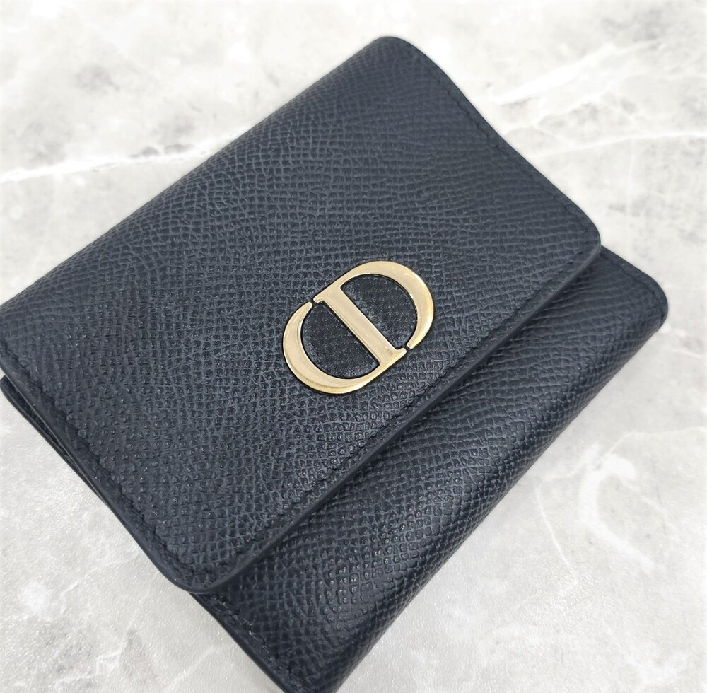 [럭스유] 디올 30 몽테인 로터스 반지갑 블랙 S2057OBAE