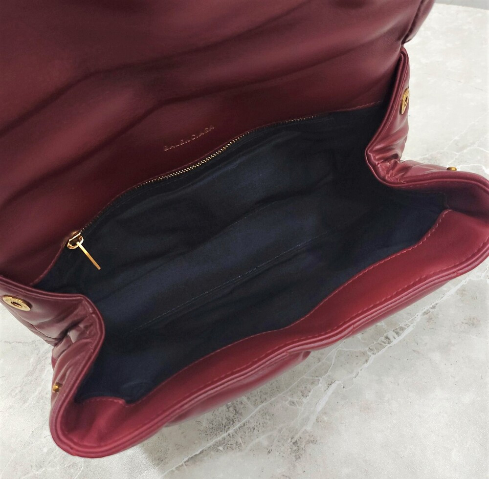 [럭스유] 발렌시아가 B 로고 터치 퍼피 퀄팅 클러치