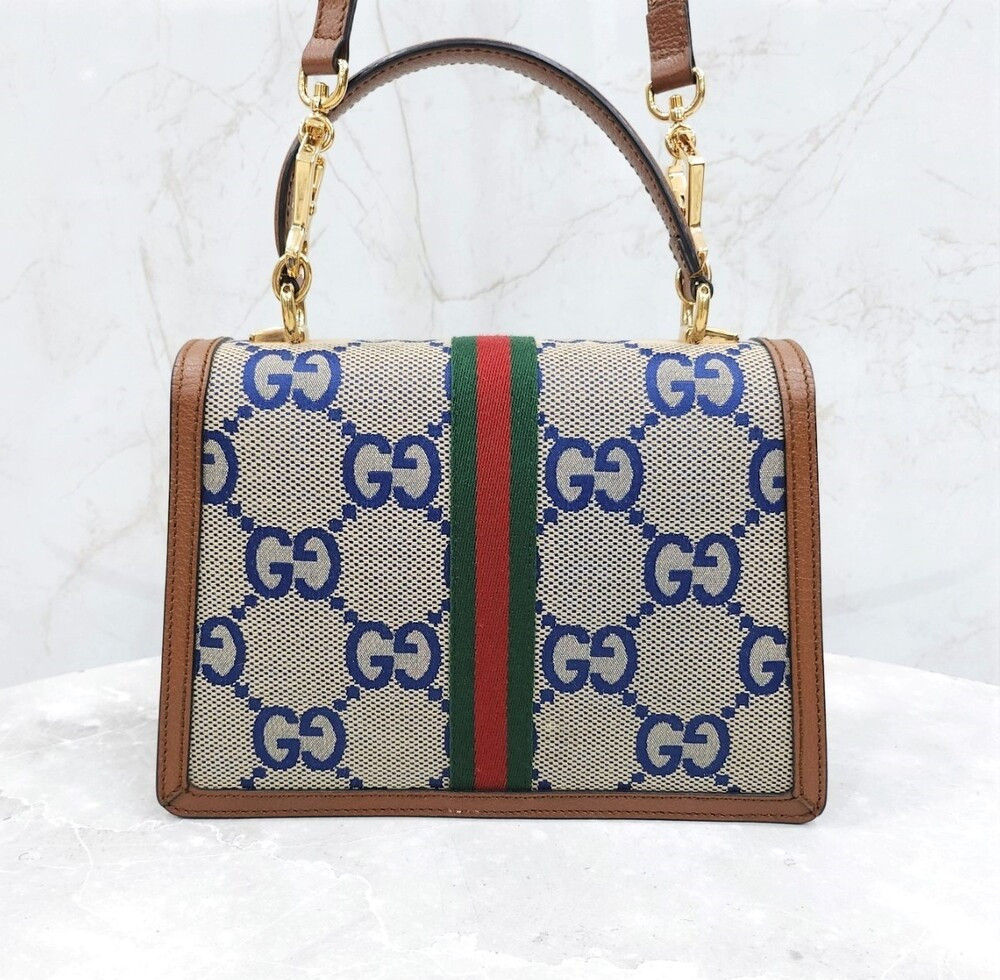 [럭스유] 구찌 GG 삼선 탑핸들 백 스몰