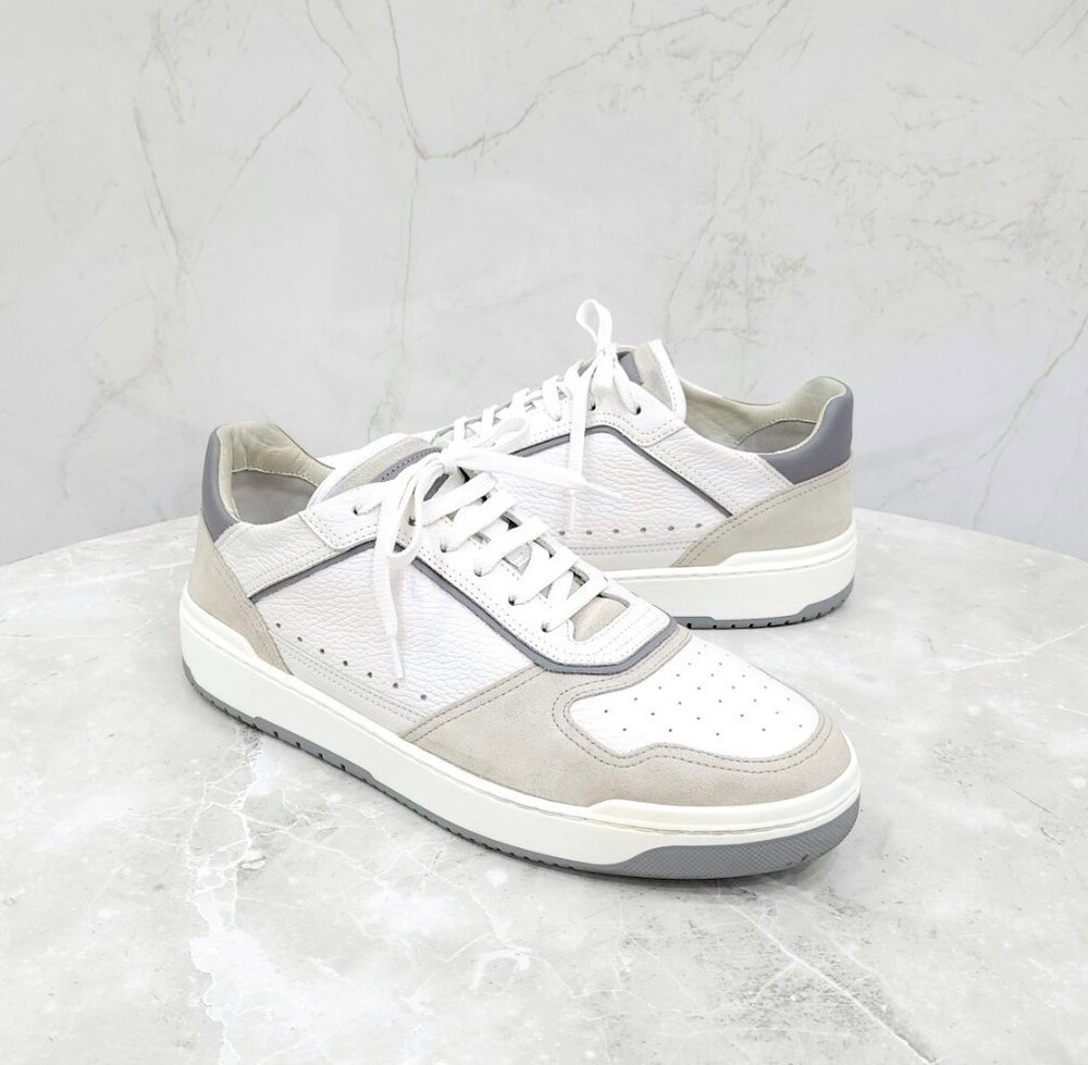 [럭스유] 44 / 브루넬로 쿠치넬리 레더 스웨이드 스니커즈 MZUASBZ301