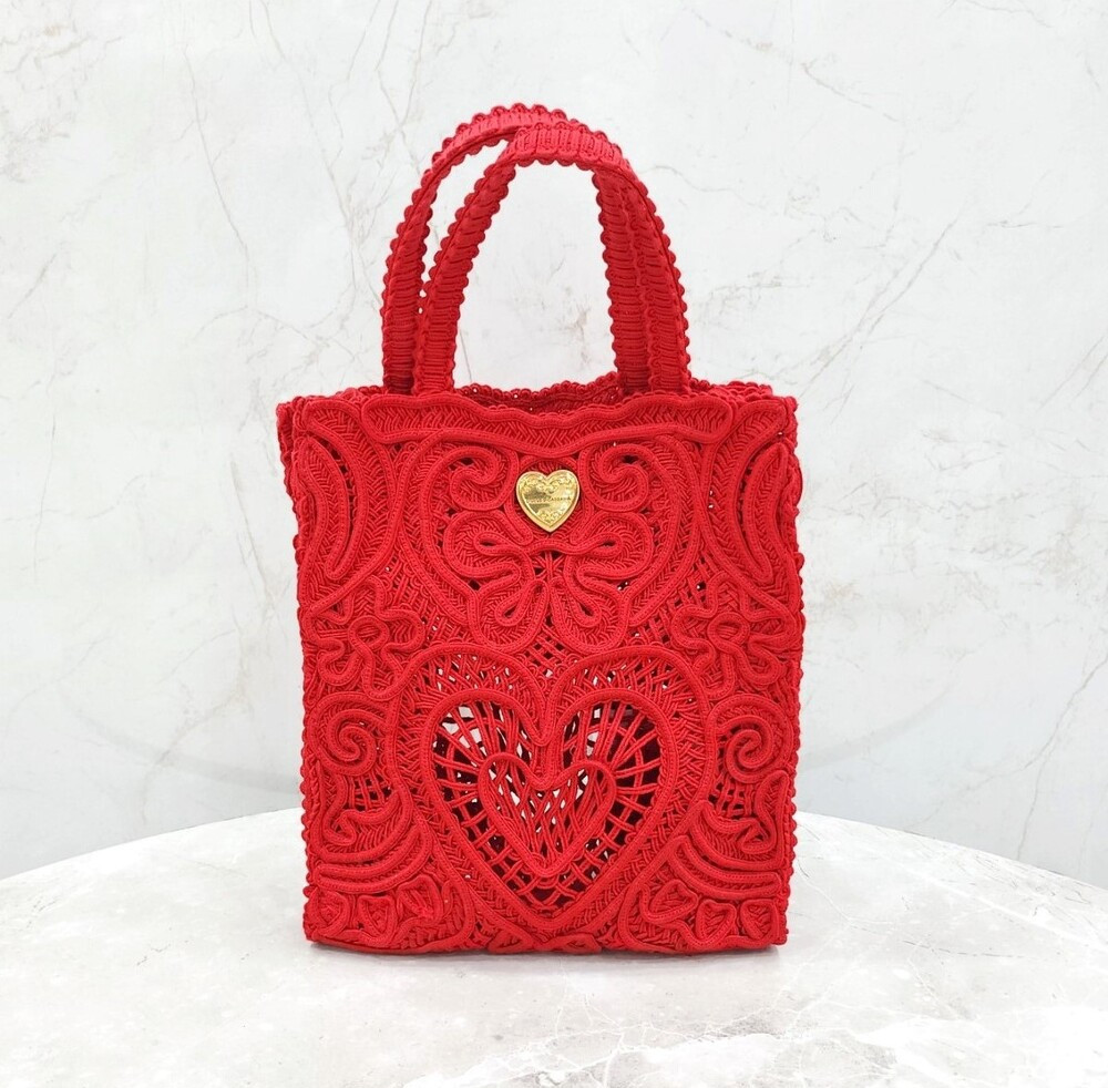 [럭스유] (새상품) 돌체앤가바나 코르도네토 스몰 레이스 쇼퍼