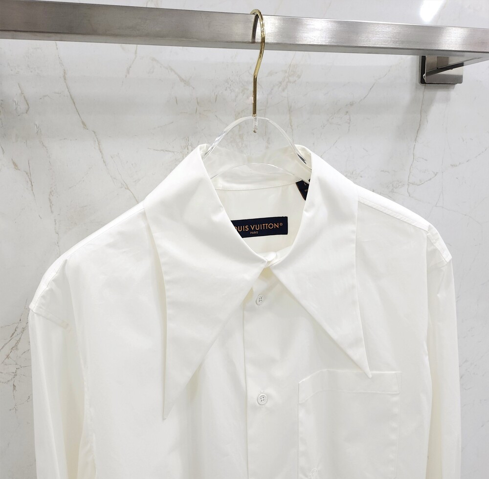 [럭스유] (새상품) L / 루이비통 노티드 칼라 롱 슬리브드 셔츠