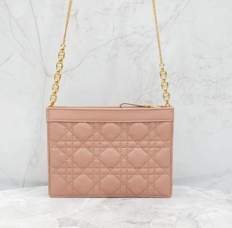 [럭스유] 디올 카로 까나쥬 파우치 체인백 핑크 S5106UWHC