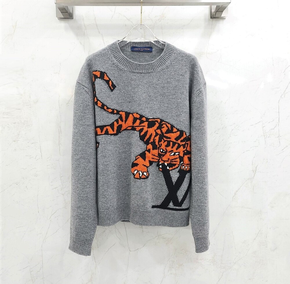 [럭스유] XS / 루이비통 인타르시아 타이거 울 니트 1A9SZM