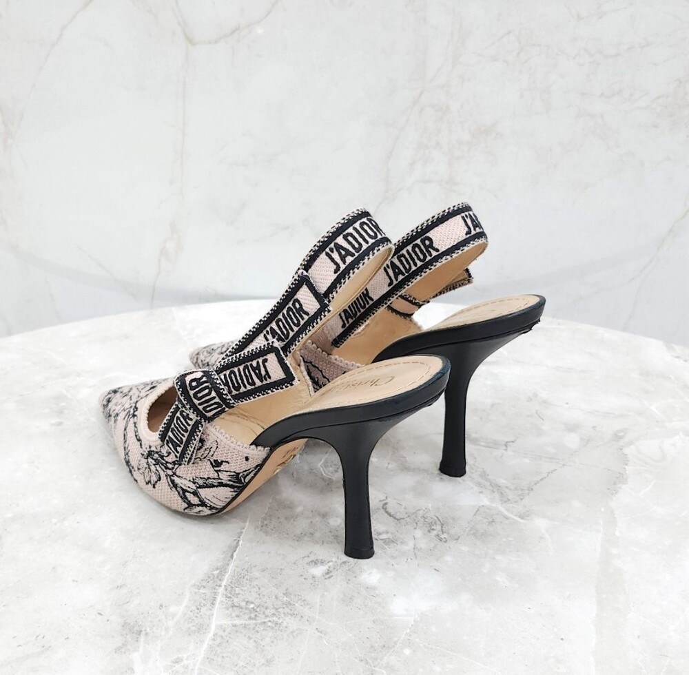 [럭스유] 37 / 디올 자디올 슬링백 펌프스 힐