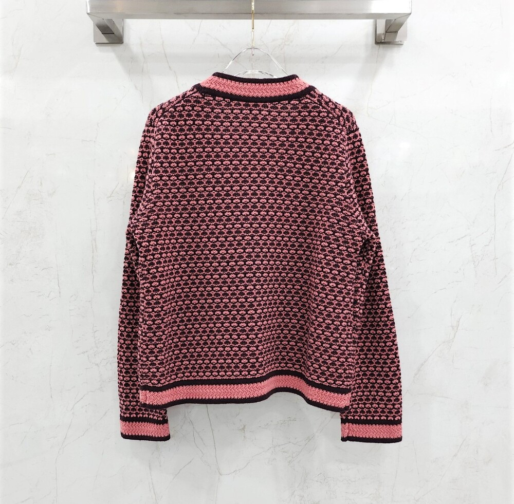 [럭스유] 38 / 샤넬 공방 브이넥 투포켓 CC로고 캐시미어 가디건 P75413