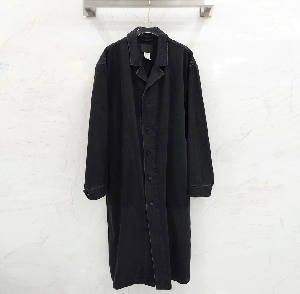 [럭스유] L / 알렉산더왕 블랙 싱글 캐주얼 데님 코트