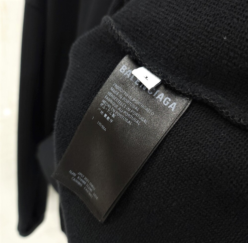 [럭스유] L / 발렌시아가 컬리지 와이드 로고 후드티