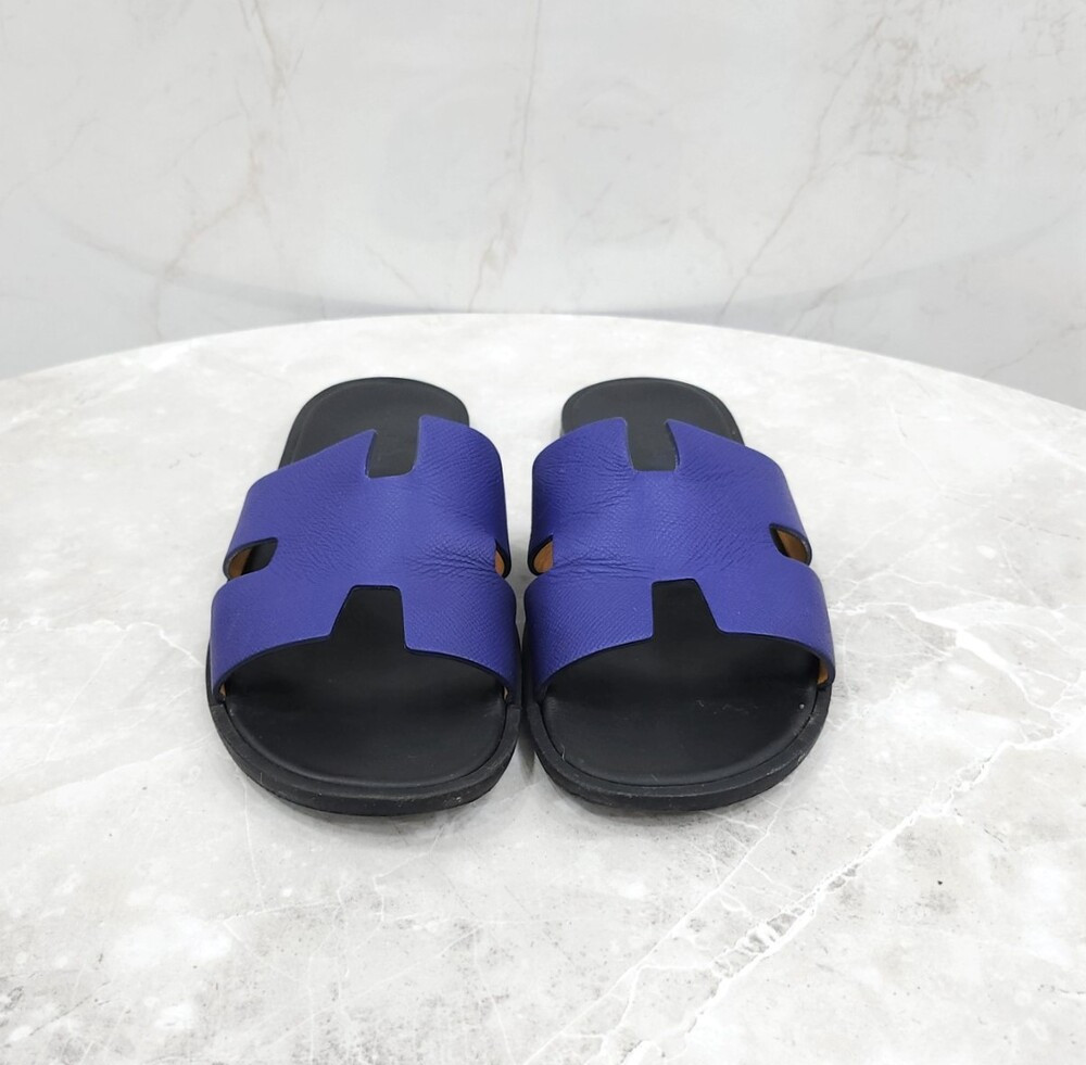 [럭스유] 43 / 에르메스 네이비 투톤 이즈미르 샌들 슬리퍼