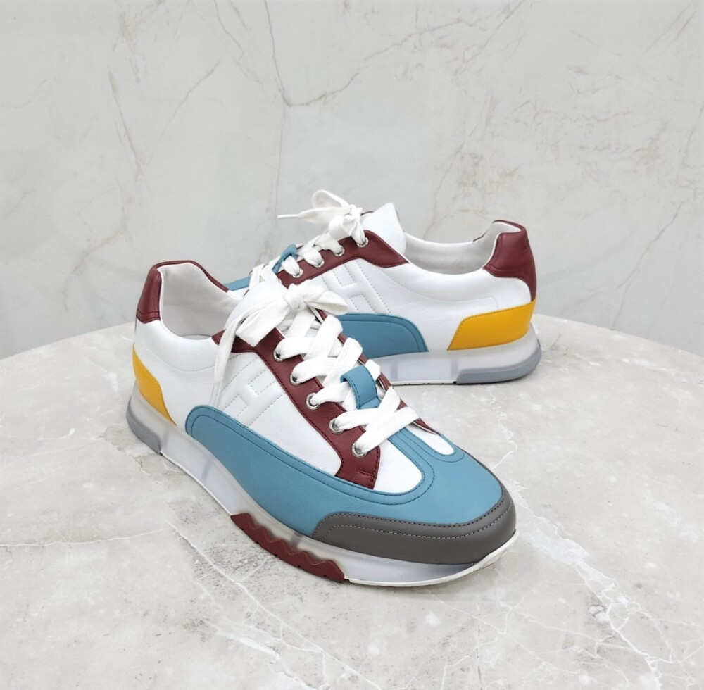 [럭스유] 44 / 에르메스 트레일 스니커즈 멀티컬러 블루 H242848ZH6H