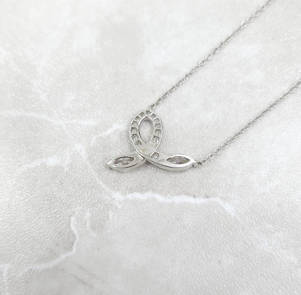 [럭스유] 티파니앤코 다이아몬드 빅토리아 펜던트 화이트골드 목걸이