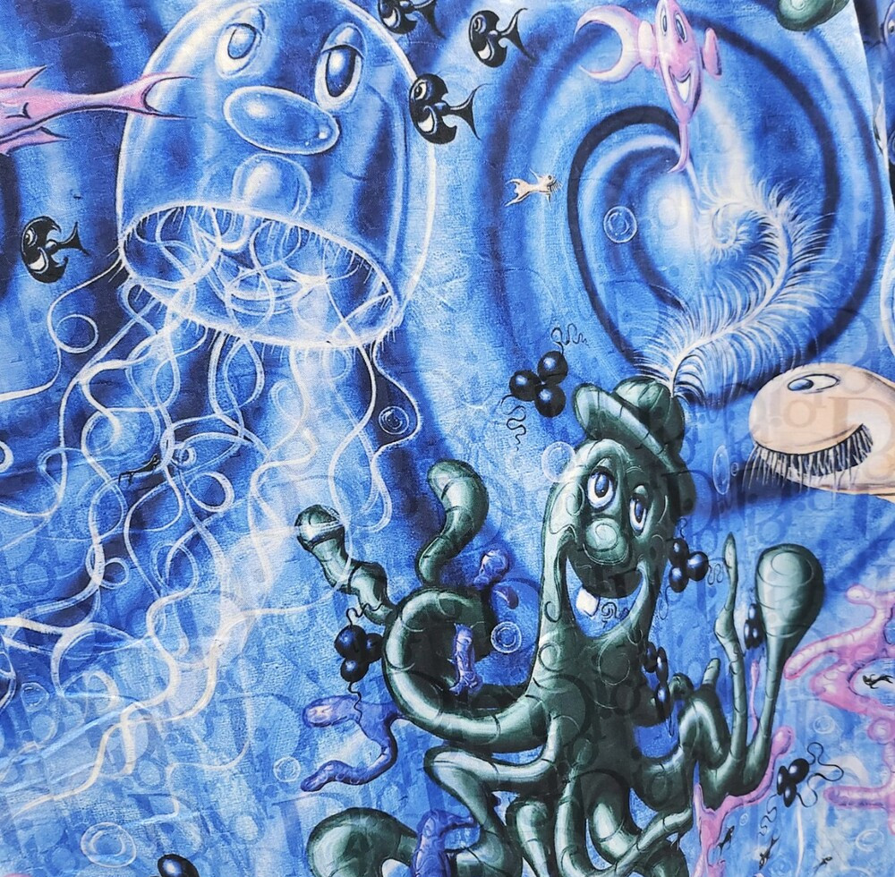 [럭스유] 40 / 디올 X 케니샤프 오블리크 프린팅 실크 셔츠