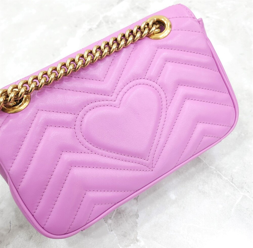 [럭스유] 구찌 GG 마몽 마틀라세 체인 숄더백 446744