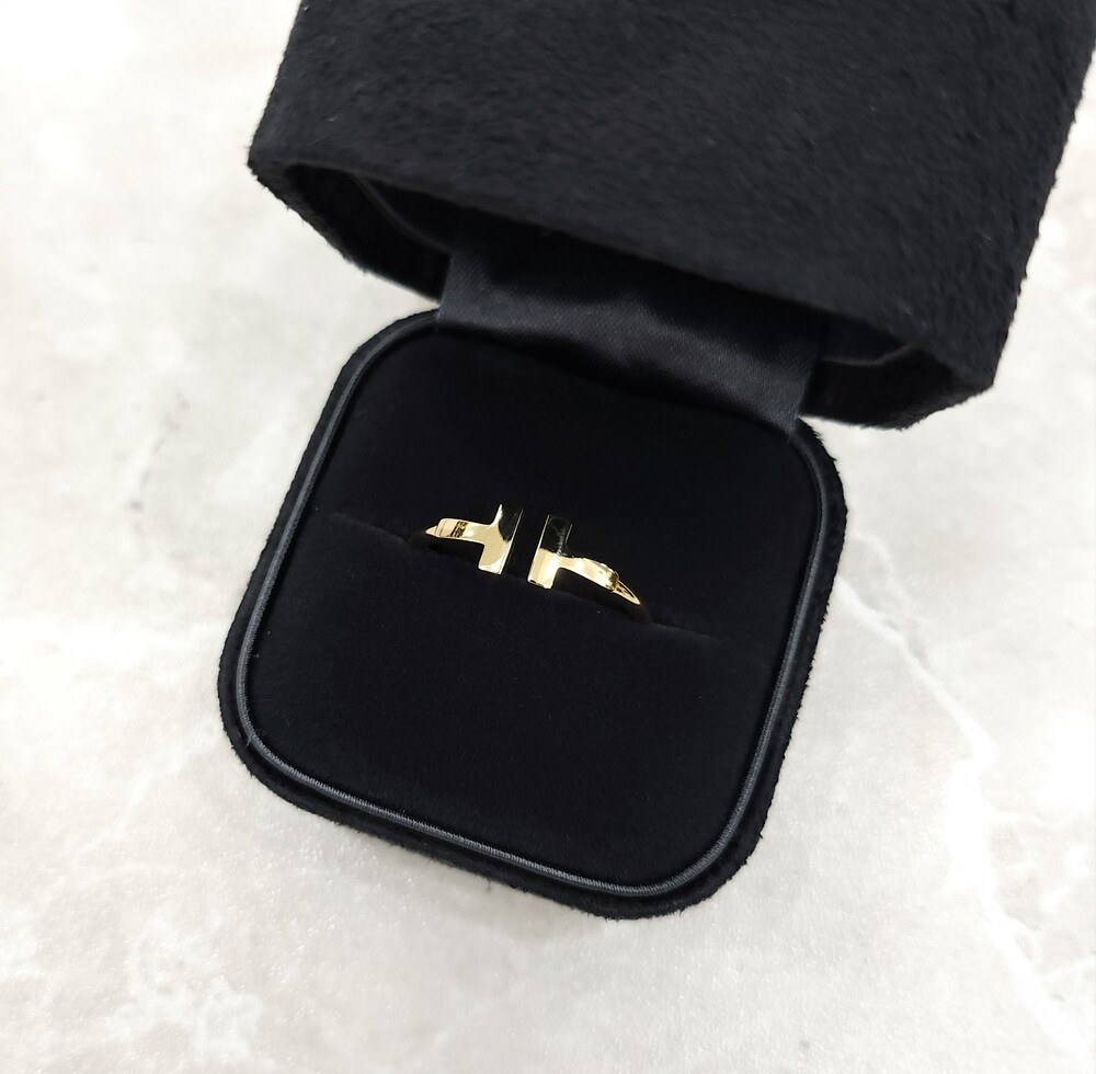 [럭스유] 티파니앤코 T 와이어 링 18K 골드 국내 19호