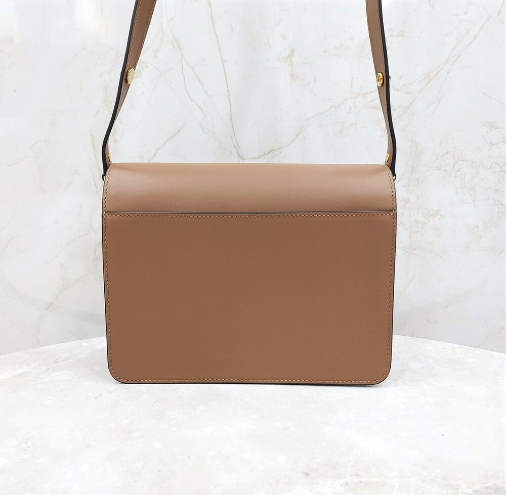 [럭스유] 마르니 미디움 카프스킨 트렁크 숄더백