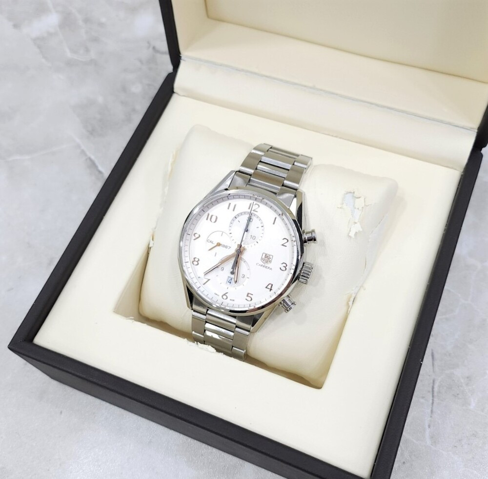 [럭스유] 태그호이어 까레라 칼리버 1887 크로노 시계 43mm CAR2012