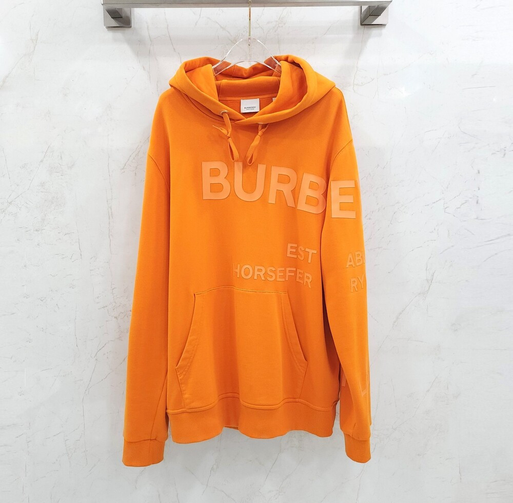 [럭스유] L / 버버리 로고 프린팅 후드티