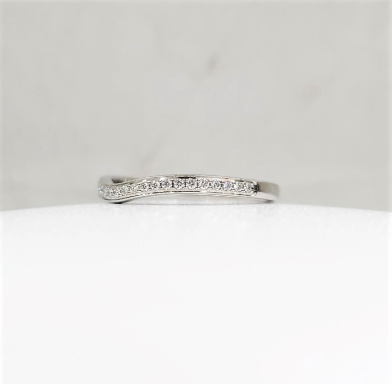 [럭스유] 까르띠에 다이아 파베 발레린 웨딩밴드 링 53호