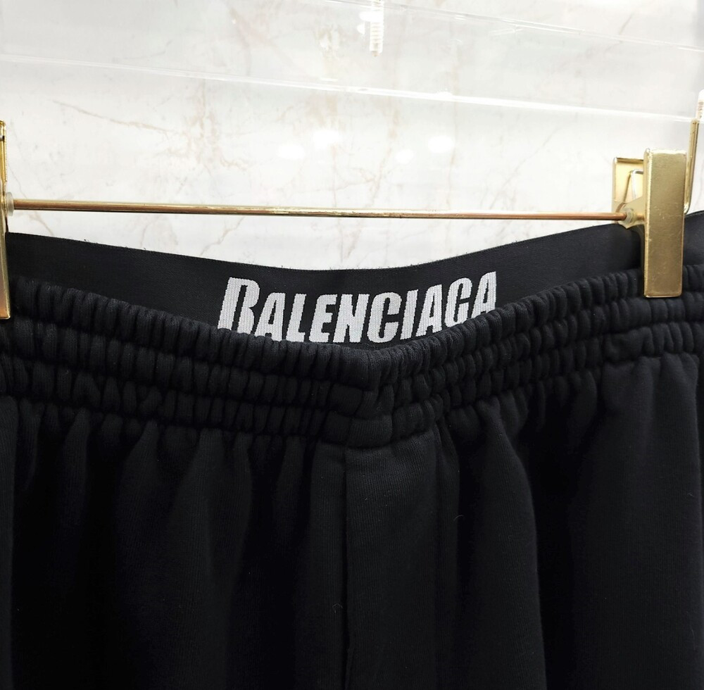 [럭스유] S / 발렌시아가 스포티 웨이스트 밴드 트랙 팬츠 675346
