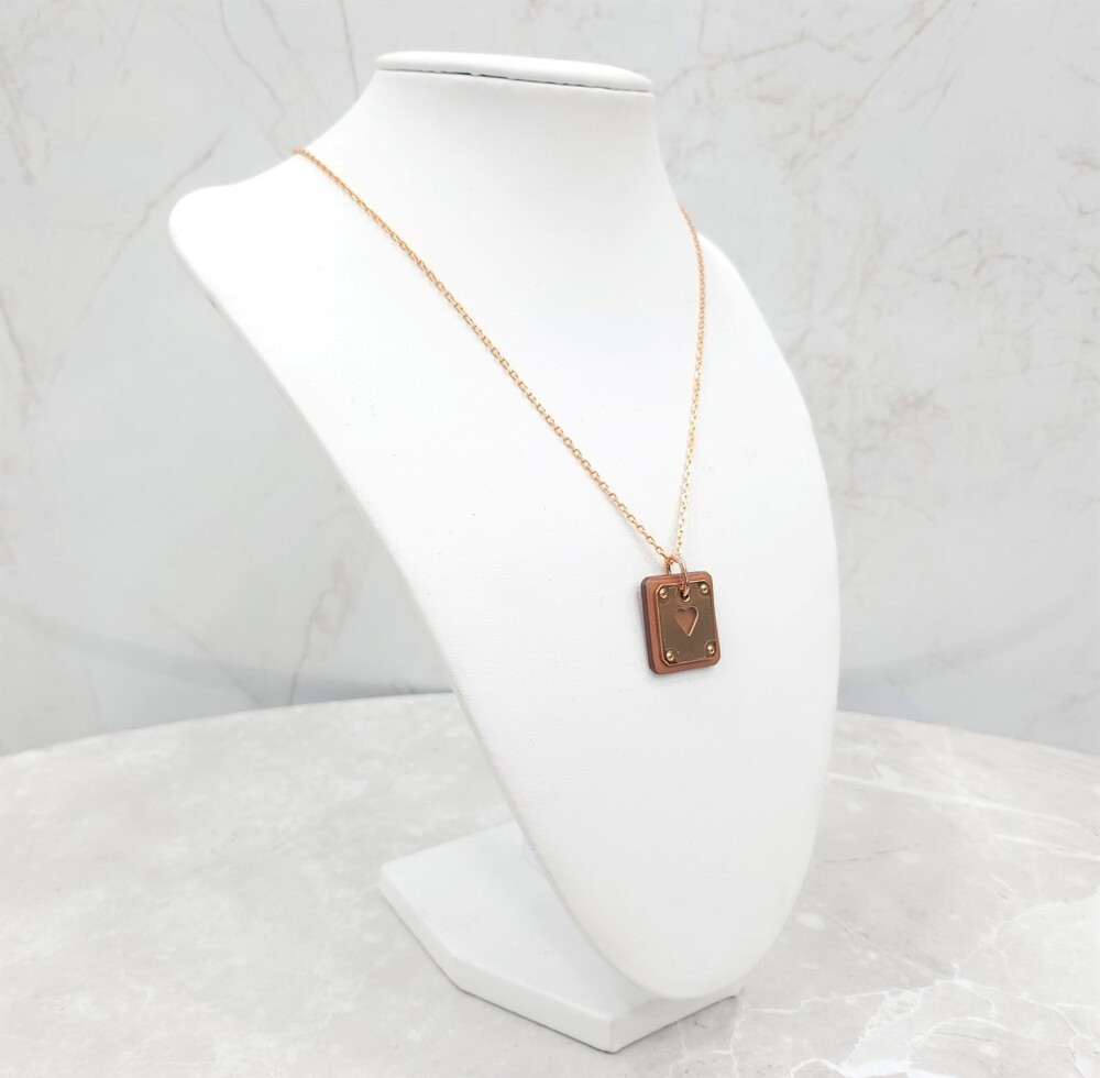 [럭스유] 에르메스 에이스 오브 하트 목걸이