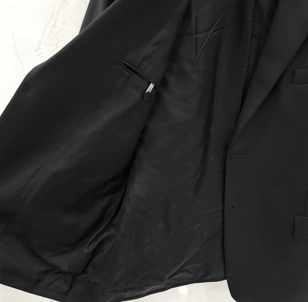 [럭스유] (새상품) 54 / 디올 블랙 버진 울 트윌 버튼 자켓 013C216A3226