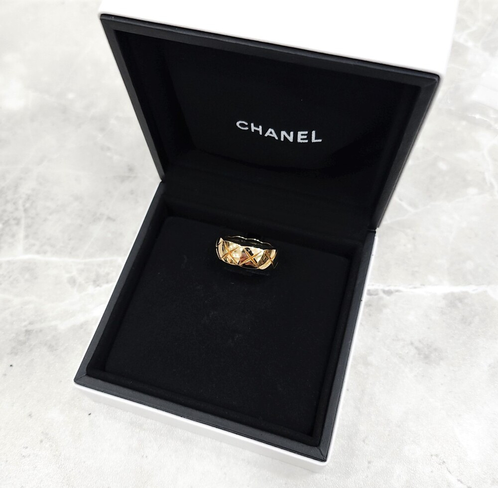 [럭스유] 샤넬 코코크러쉬 링 18K 베이지골드 48호 J10817