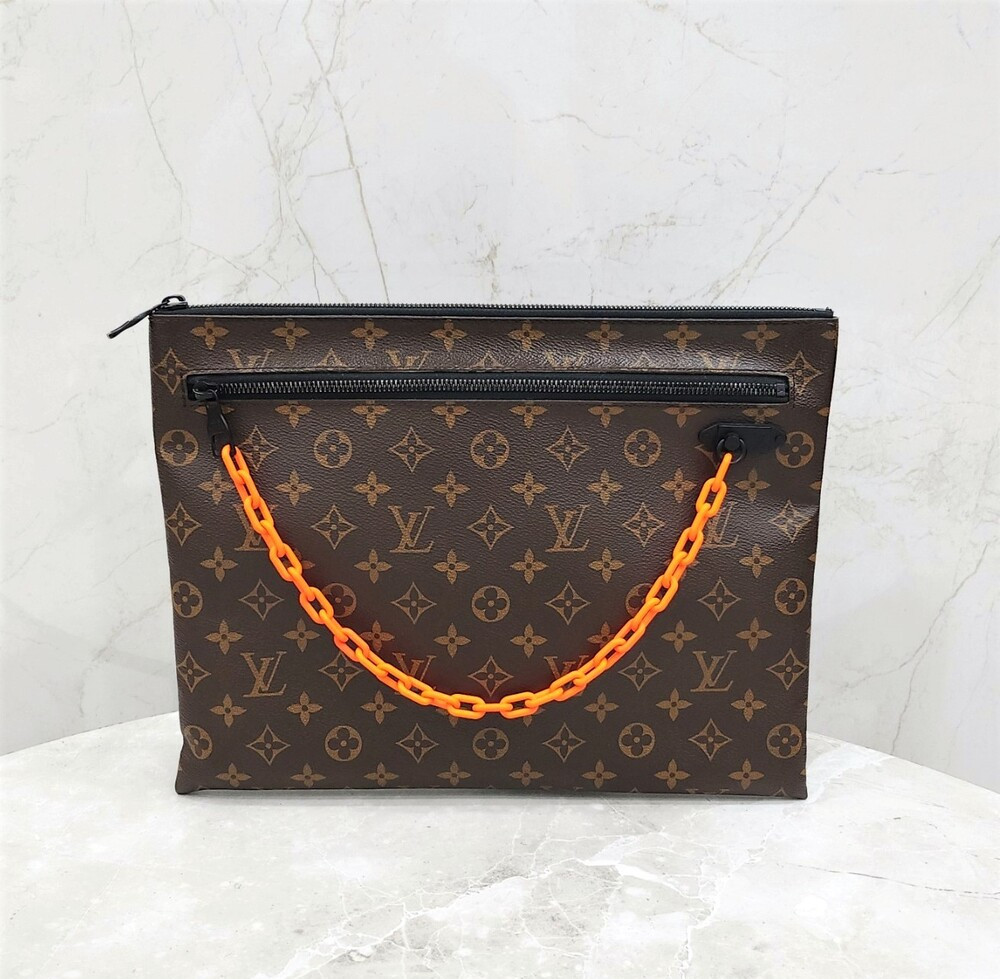 [럭스유] 루이비통 한정판 버질아블로 모노그램 체인 클러치백