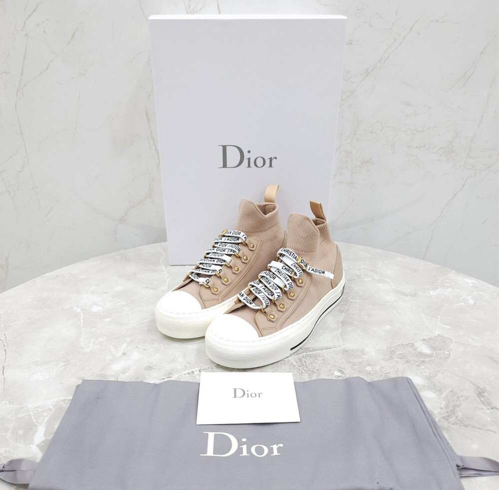 [럭스유] (새상품) 34.5 / 디올 워크앤디올 니트 하이탑 스니커즈