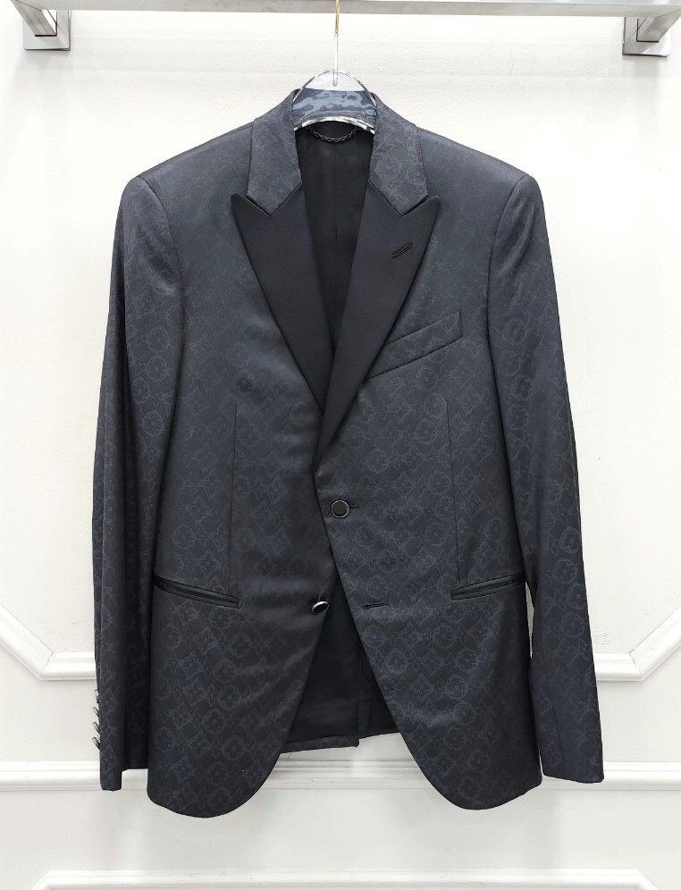 [럭스유] 46.38 / 루이비통 이브닝 왁스 플라워 컷 어웨이 자켓 팬츠 수트세트