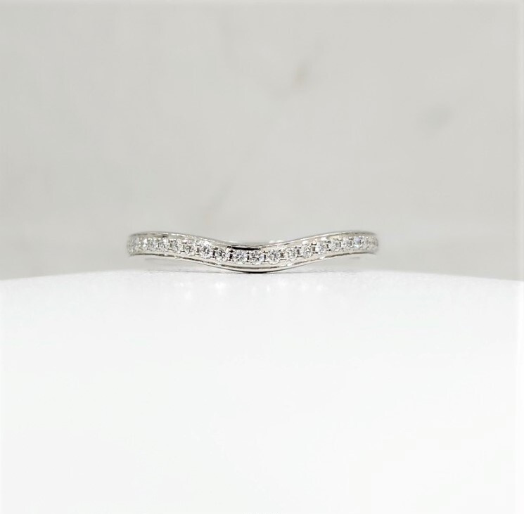 [럭스유] 까르띠에 다이아 파베 발레린 웨딩밴드 링 53호