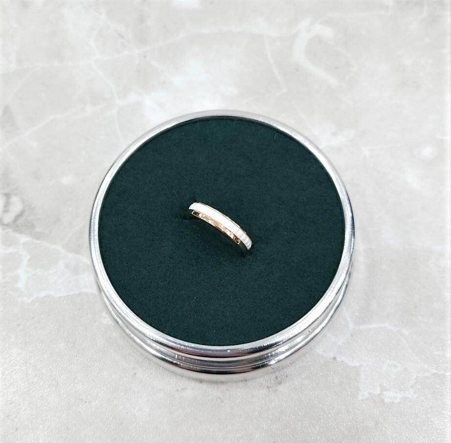 [럭스유] 부쉐론 콰트로 화이트 에디션 웨딩밴드 링 47호