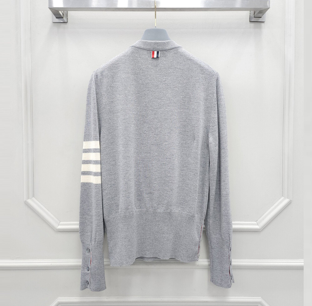 [럭스유] 2 / 톰브라운 사선완장 메리노울 베스트 니트 가디건