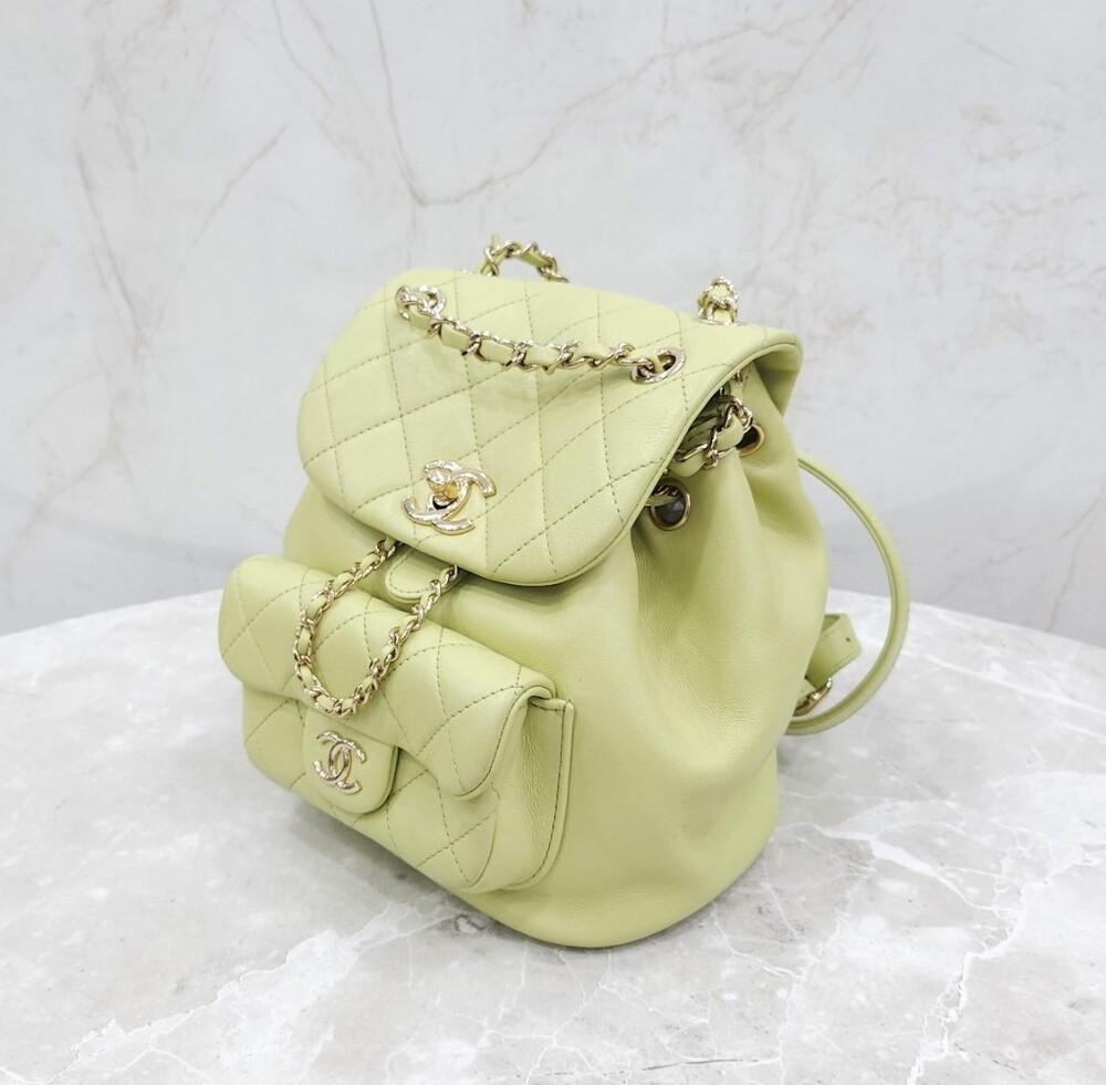 [럭스유] 샤넬 그린 듀마 원포켓 백팩 신형내장칩 AS2908