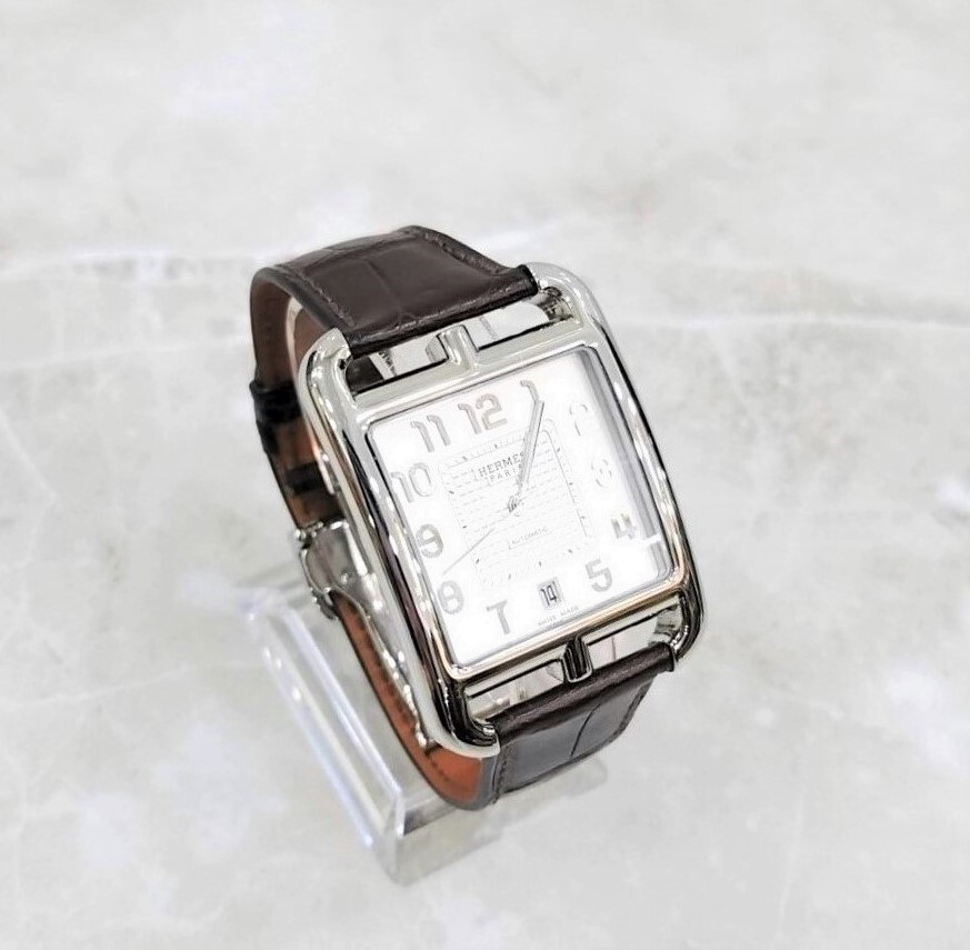 [럭스유] 에르메스 케이프코드 오토매틱 엘리게이터 시계 41mm