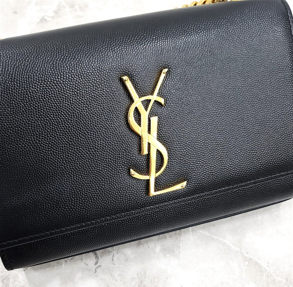 [럭스유] 생로랑 그랑 드 뿌드르 케이트 체인 숄더백 금장 스몰 469390