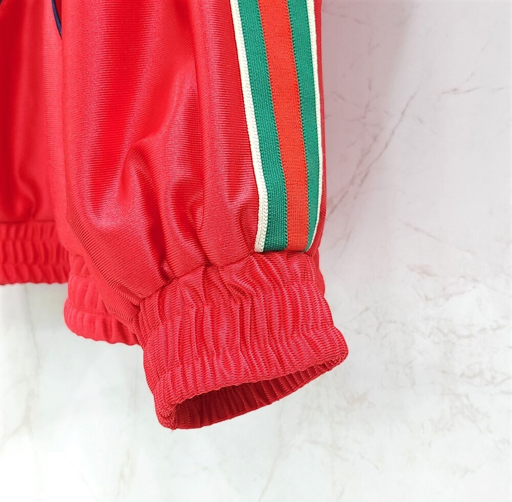 [럭스유] L / 구찌 GG 웹 디테일 테크니컬 삼선 저지 후드티 653373