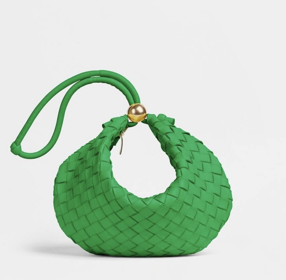 [럭스유] 보테가베네타 그린 미디엄 턴 파우치 숄더백 701024