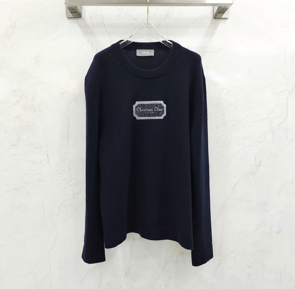 [럭스유] XL / 디올 꾸뛰르 캐시미어 스웨터 니트 243M645AT474