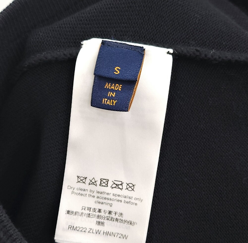 [럭스유] S / 루이비통 LV 로고 레더 니트 쇼츠